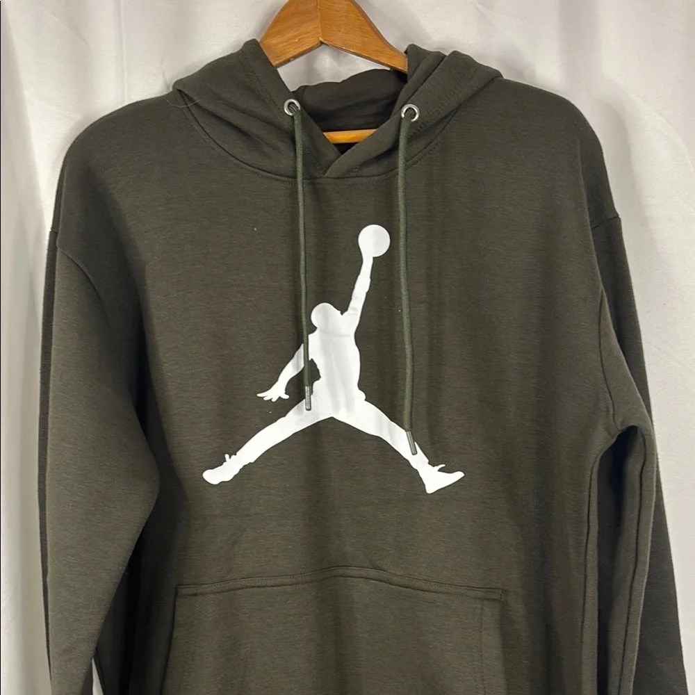 Jordan Olive Green Slam Dunk Hooded Sweatshirt- XL_ NWT